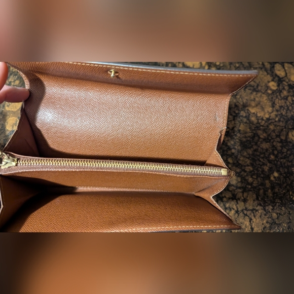 Louis Vuitton Sarah Monogram Wallet with COA Brown VGUC - Picture 10 of 16